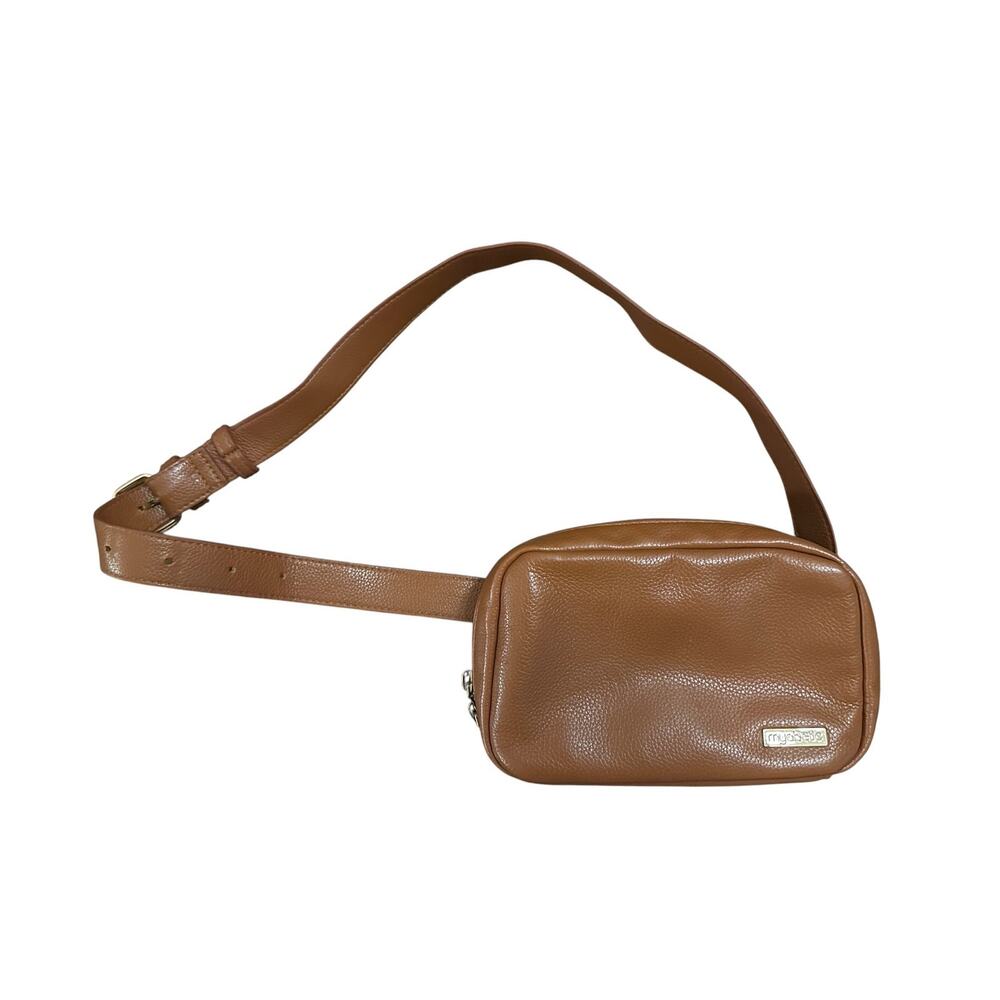 Myabetic Joslin Diabetes Belt Bag Cognac Brown Supply Purse Fanny Pack Adjust